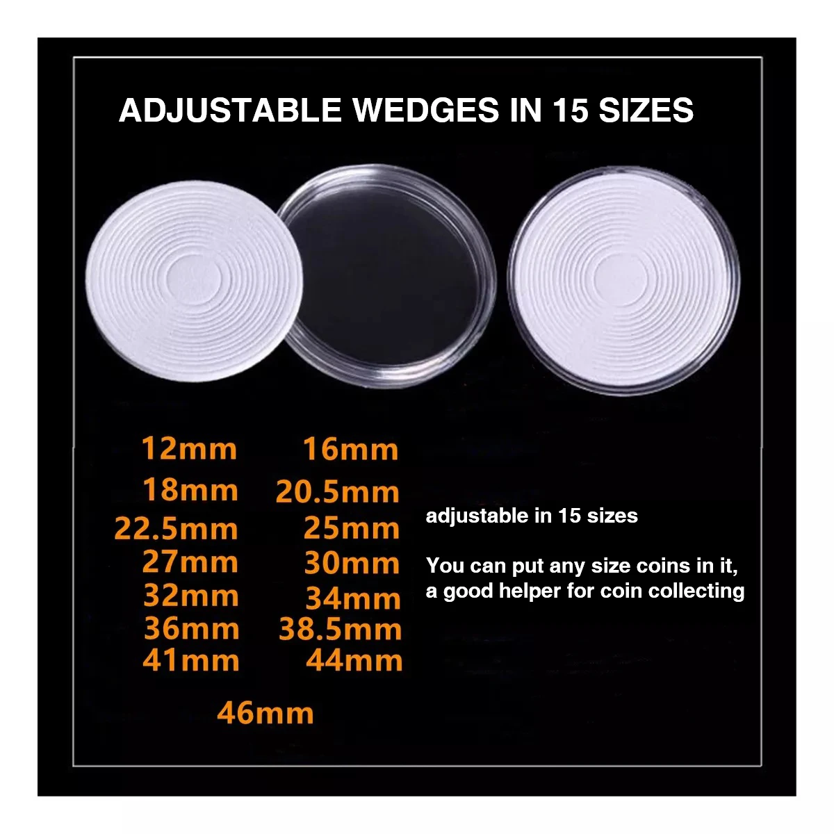 코인캡슐 투명 기념 동전 캡슐 거치대 케이스 수집용 보관함 수집용품 46mm 100 개 - G마켓 모바일