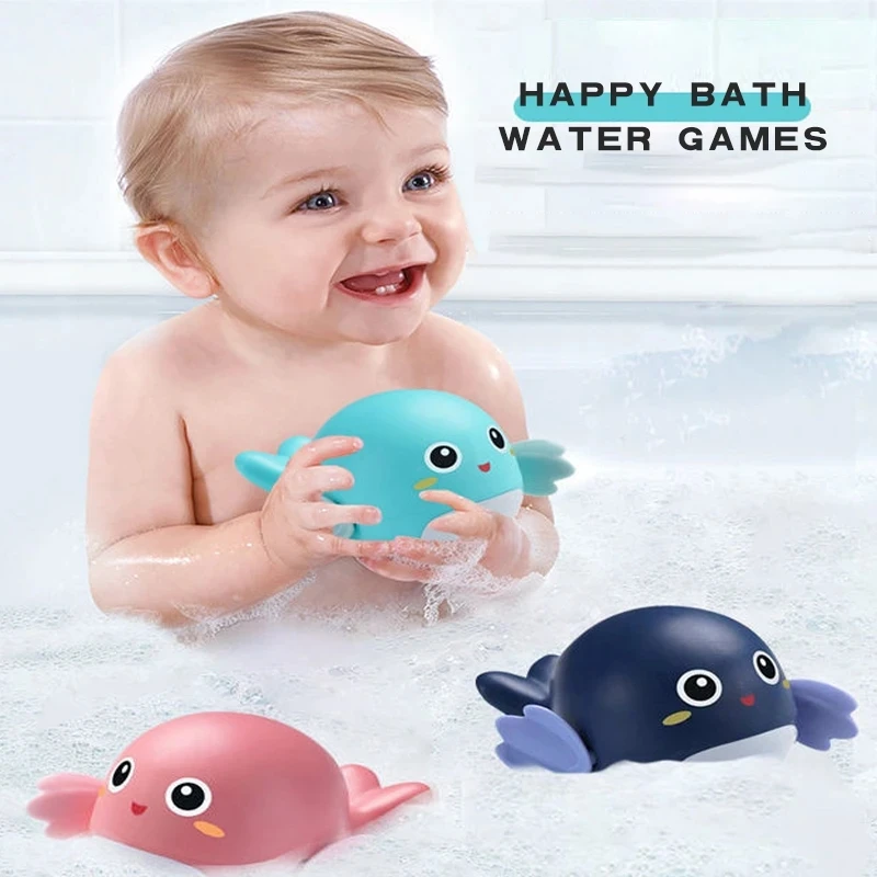 

Cute Cartoon Animal Turtles Dolphin Baby Bath Toys Chain Clockwork Children Bathroom Beach Kids Water Playing Toys Kids Gifts