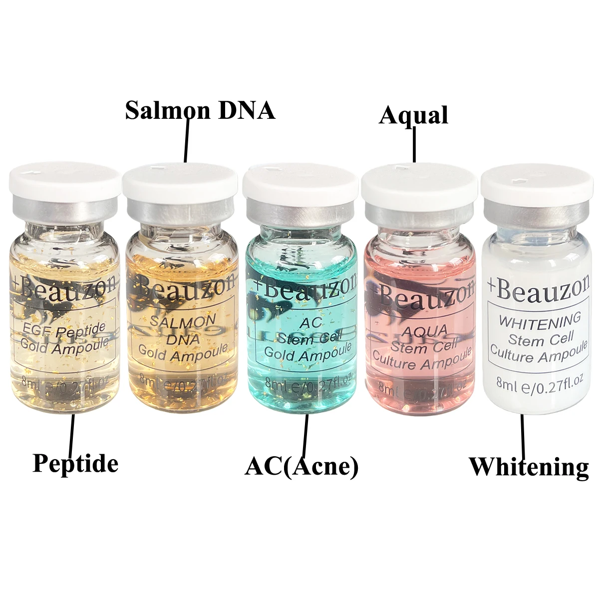 8 ml Beauzon BB Serum Creme Hyaluronsäure Gesichts-Glow Ampulle Essenz Peptid Feuchtigkeitsspendende Foundation Hautverjüngung_voghion.com