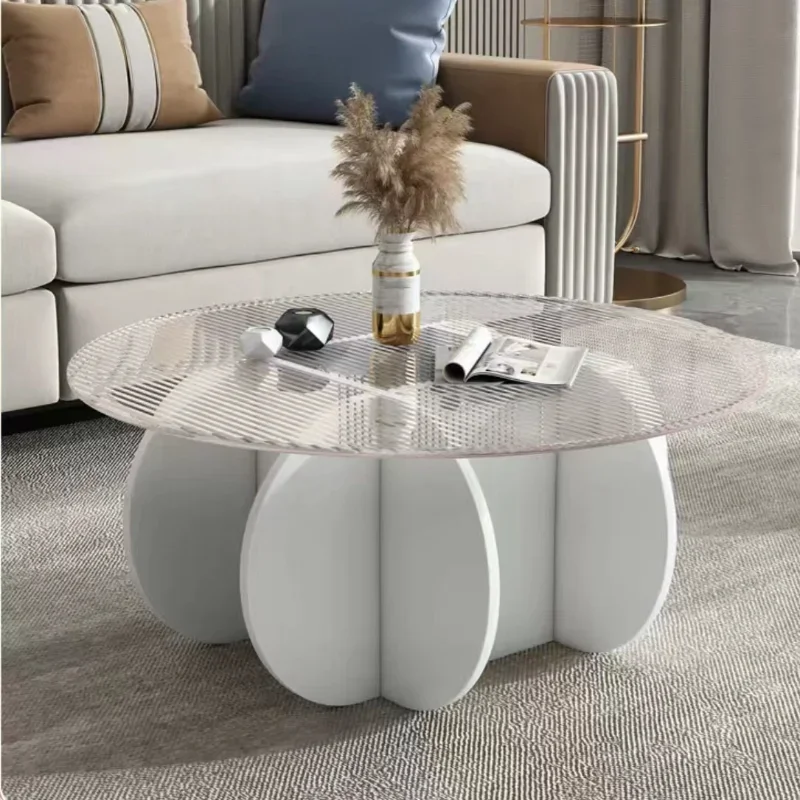 

Nordic Coffee Table Centre Living Room Tea Table Transparent Modern Serving Hospitality Luxury Glass Creative Furniture