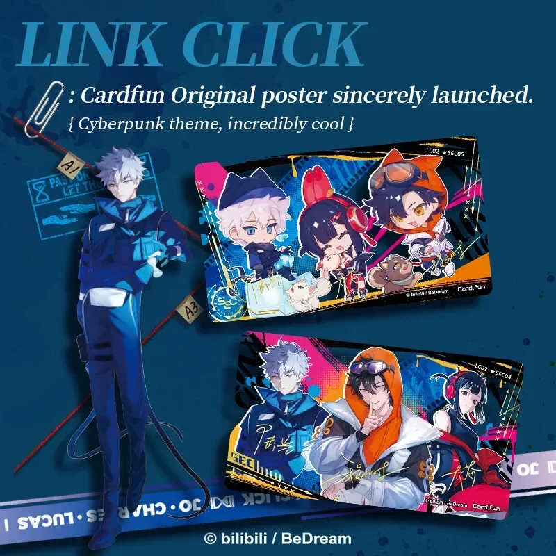 20 Packs CARDFUN Link Click Cards Official Anime TCG CCG