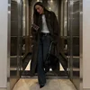 Neo Mint 2024 Winter Warm Fluffy Gradient Eco Fur Jacket Women Luxury Long Faux Fox Fur Coat Street Furry Outerwear Overcoat 5