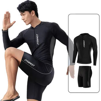 Men's Quick-Dry Long-Sleeve Surfing Swimsuit 1