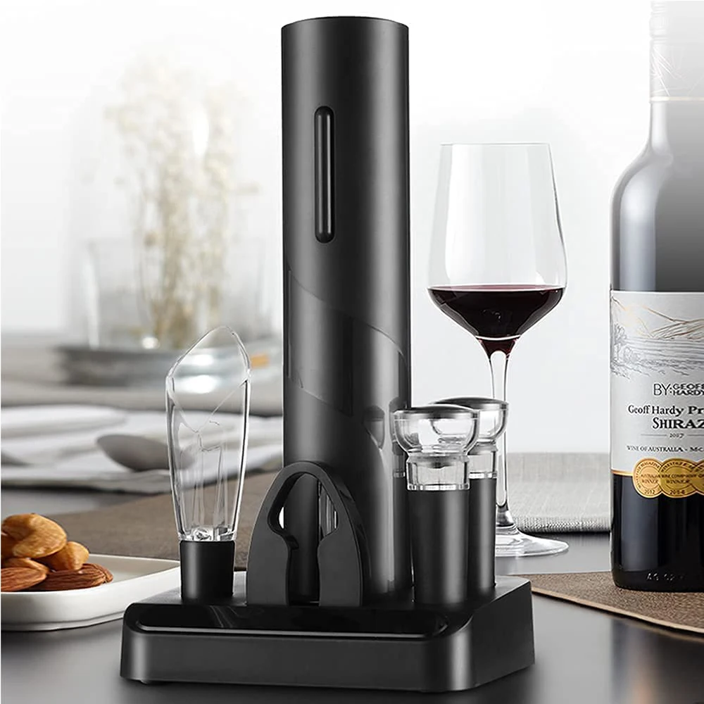 Rechargeable Electric Bottle Corkscrew Set Deluxe Automatic Pour Decanter Wine  Opener - China Automatic Electric Wine Opener and Wine Opener Corkscrew  price