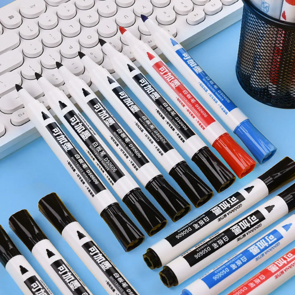 건식 지우기 마커, 리필, 화이트 보드 마커, 3 가지 색상, 저냄새 마커, 교사 사무실 및 학교 용품