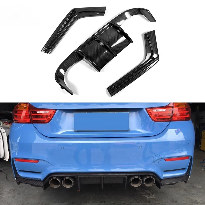 Discount-V-Type-Auto-Rear-Bumper-Diffuser-Spoiler-For-F80-M3-F82-F83-M4 ...