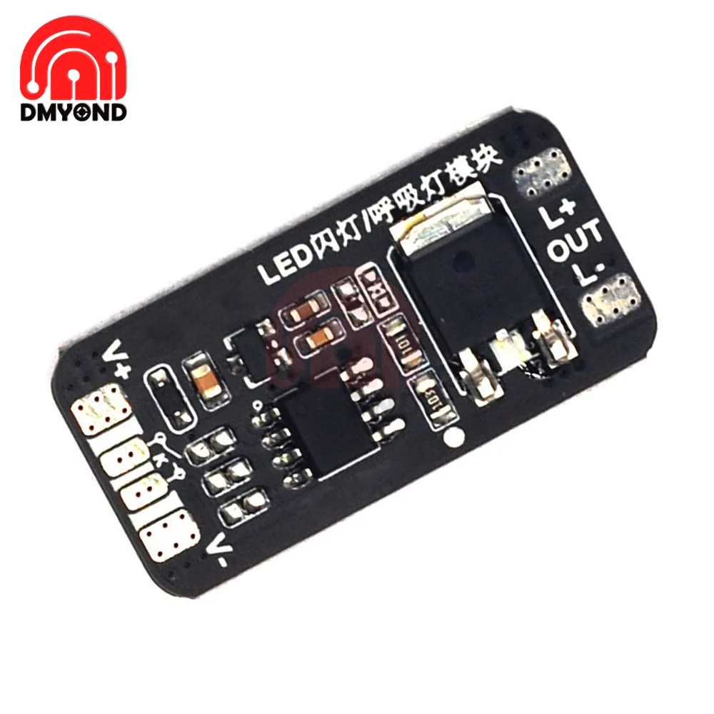 Gradient Light Controller Breathing Light Driver Module DC 3-24V Slow Flashing/Flash/Gradient