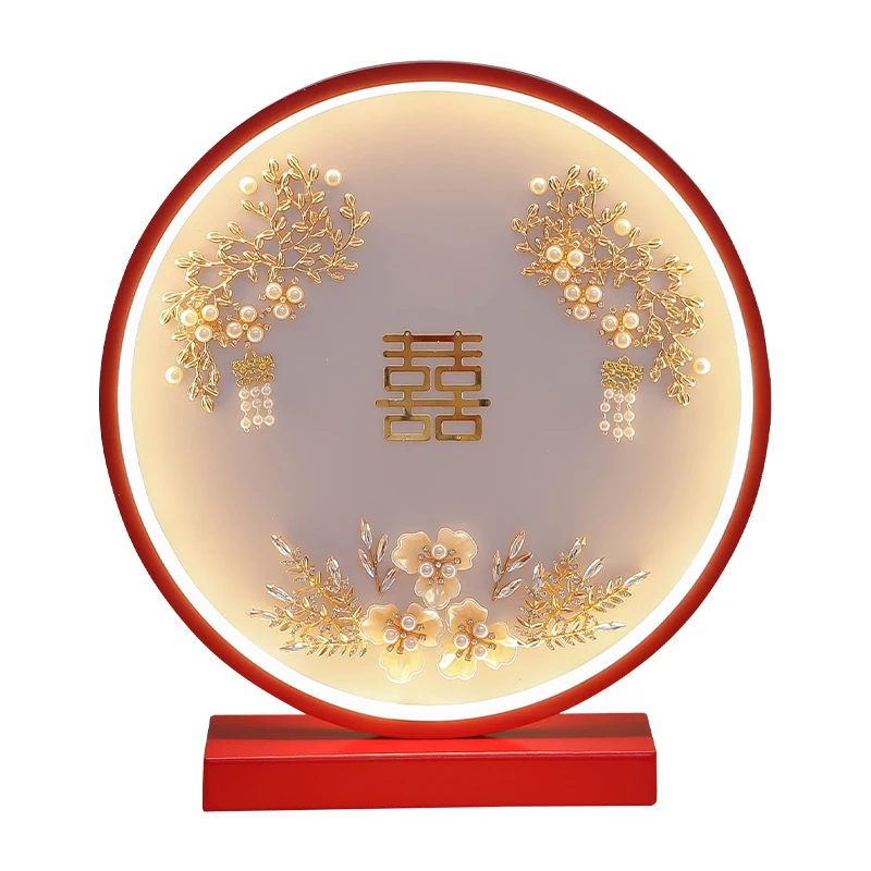

Wedding Lamp Wedding Room Bedside Lamp Red Beacon Marriage Dowry Lamp Creative