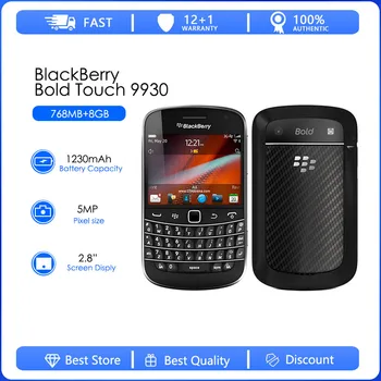 Blackberry 9930 Refurbished Original Unlocked Blackberry 9930 bold Qwerty keypad 2G/3G network 2.8" touch screen WiFi phone