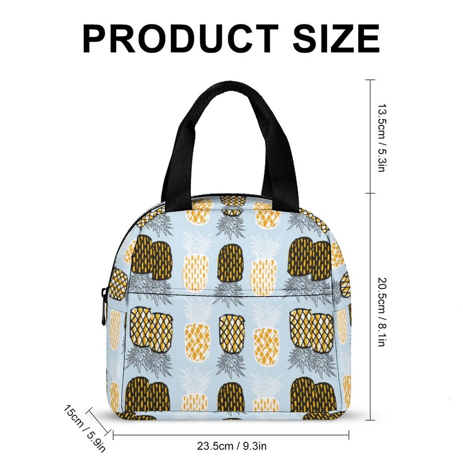 Custom Your Design Insulated Lunch Bag for Women Portable Meal Bag Travel Resuable Camping Picnic Bag Add Your Picture Print