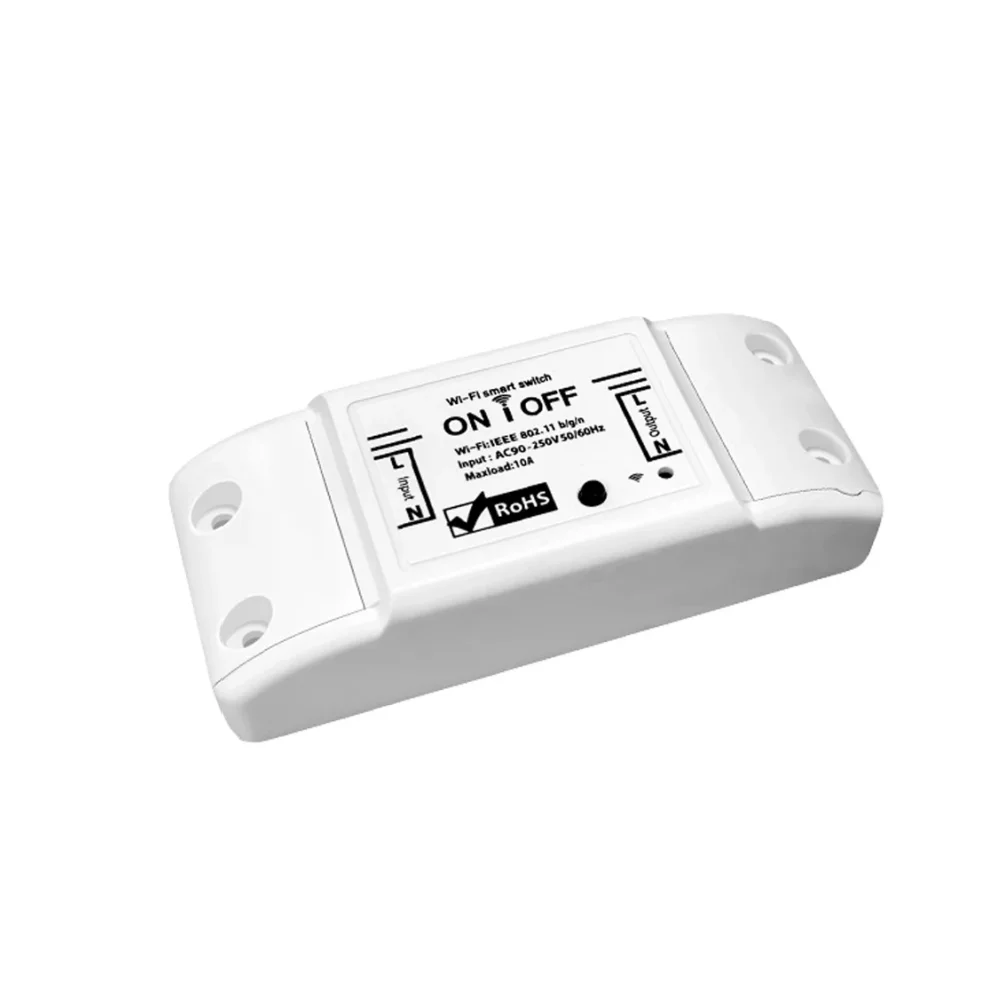 Interruptor Inteligente WiFi para Automação Residencial: Controle Remoto por Aplicativo e Voz, Relé de Controle Sem Fio