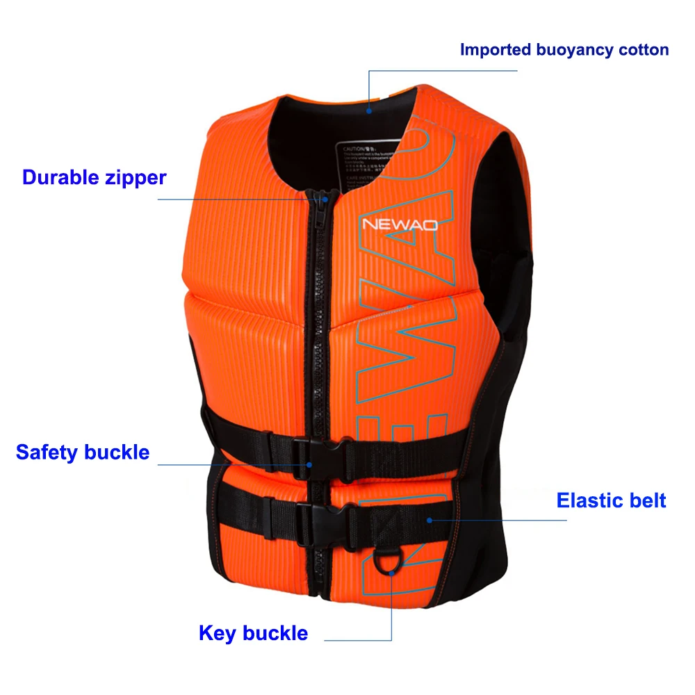 Outdoor Rafting Neoprene Life Jacket Adult Safety Life Vest Water Sports  Fishing Kayaking Boating Swimming Drifting Tight Wear - Life Vest -  AliExpress