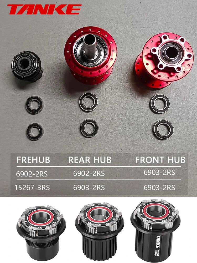 Fahrradnabe NBK-Lager 16257, 6902, 6804, 6903 2RS Sealed Bearing Repair Parts For TANKE TH-390.fiets onderdelen competition Palin – Detail 9