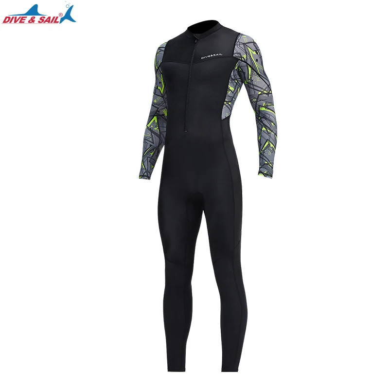 

Full Body Dive Skin One Piece Full Rash Guard UPF50+ Swimsuit Long Sleeve Spandex Front Zipper for Snorkeling Swimming Kayaking