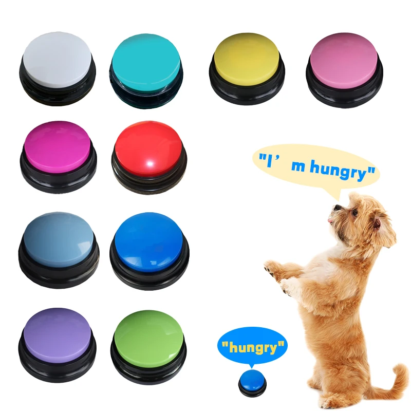 Voice Recording Button Recordable Talking Button Pet Training Buttons ...