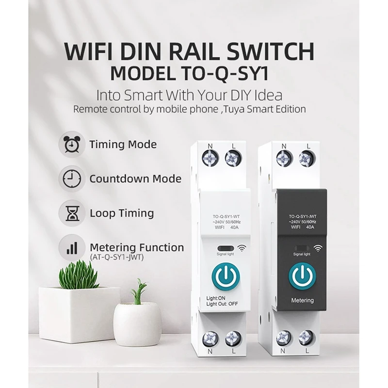 Tuya WiFi Onoff Controller 80A Energy Meter Current Transformer Clamp KWh Power Monitor – Buy At Low Prices In The Online Store