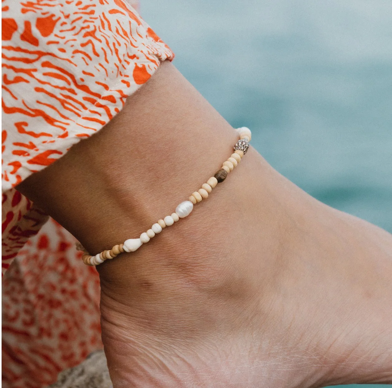 Braccialetti Da Caviglia Per Surf - 2 Pezzi, Regolabili, Impermeabili, Unisex, Design Etnico Intrecciato A Mano - Foto 3