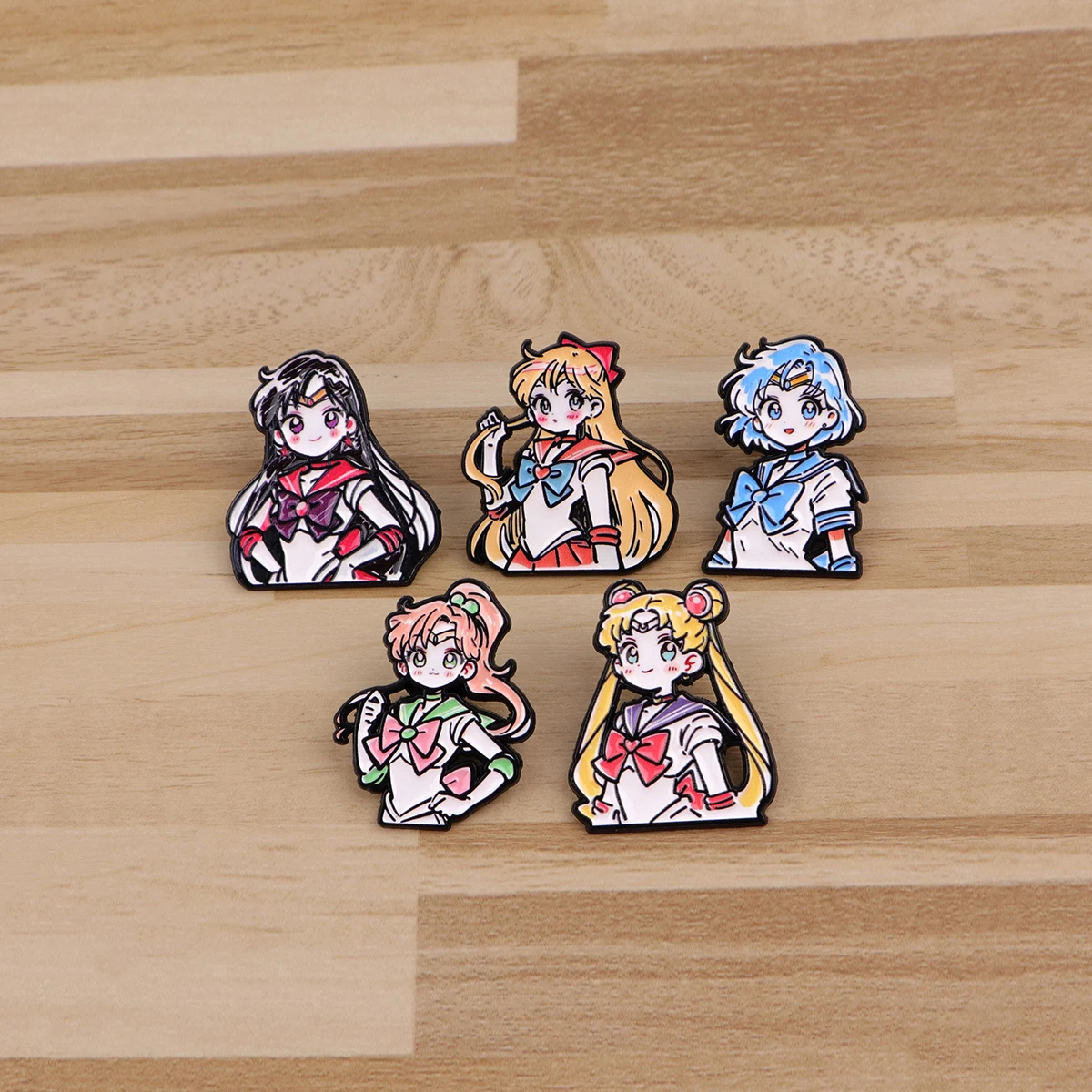 Niedliche Katzen-Emaille-Anstecknadeln Anime-Mädchen Broschen Cartoon-Abzeichen für Rucksäcke Jacken Hüte Kawaii Sammlung Geschenke Cosplay-Accessoires – Detail 8