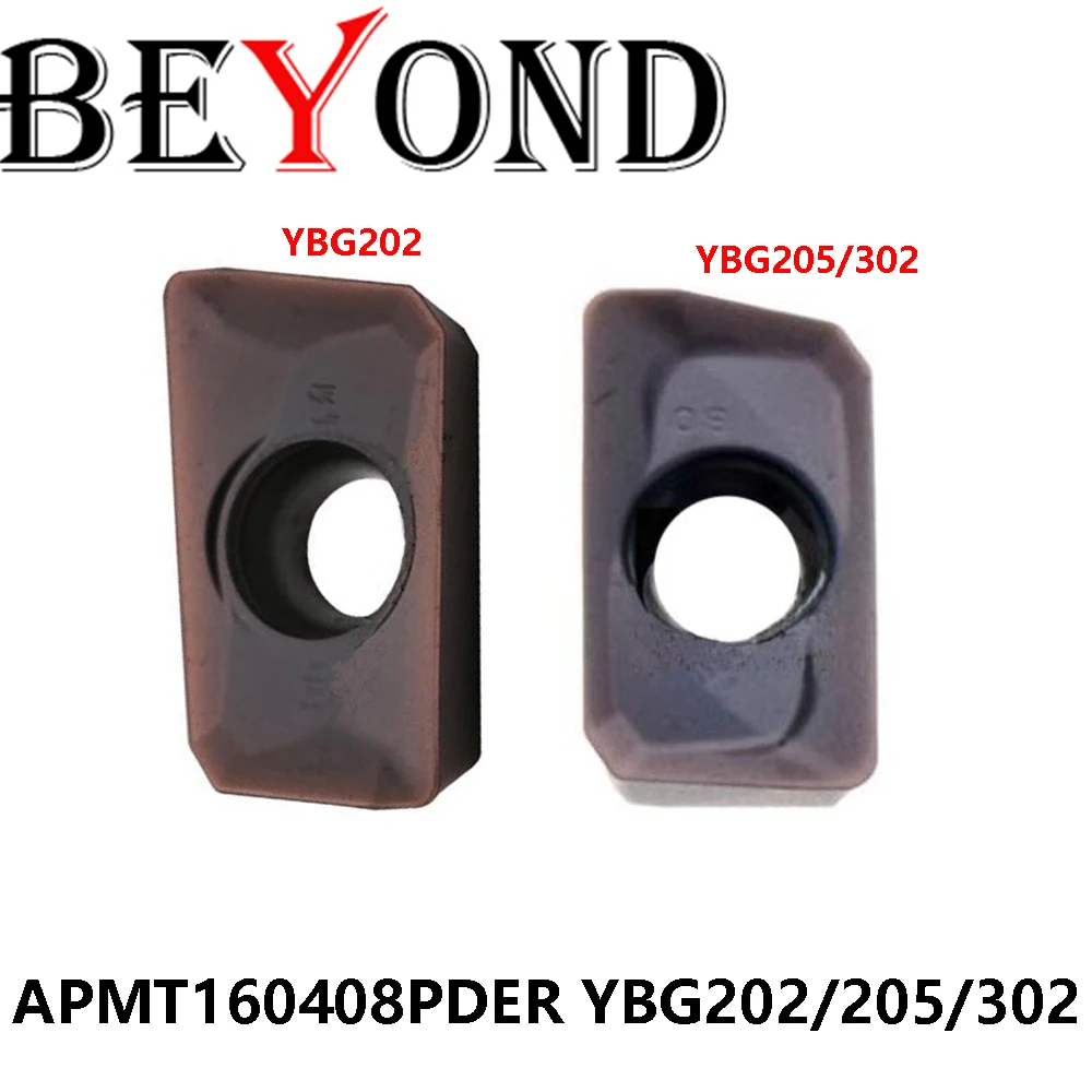 

100% оригинал APMT160408PDER YBG202 YBG205 YBG302 карбидные вставки CNC токарные инструменты APMT токарный станок APMT160408 фреза