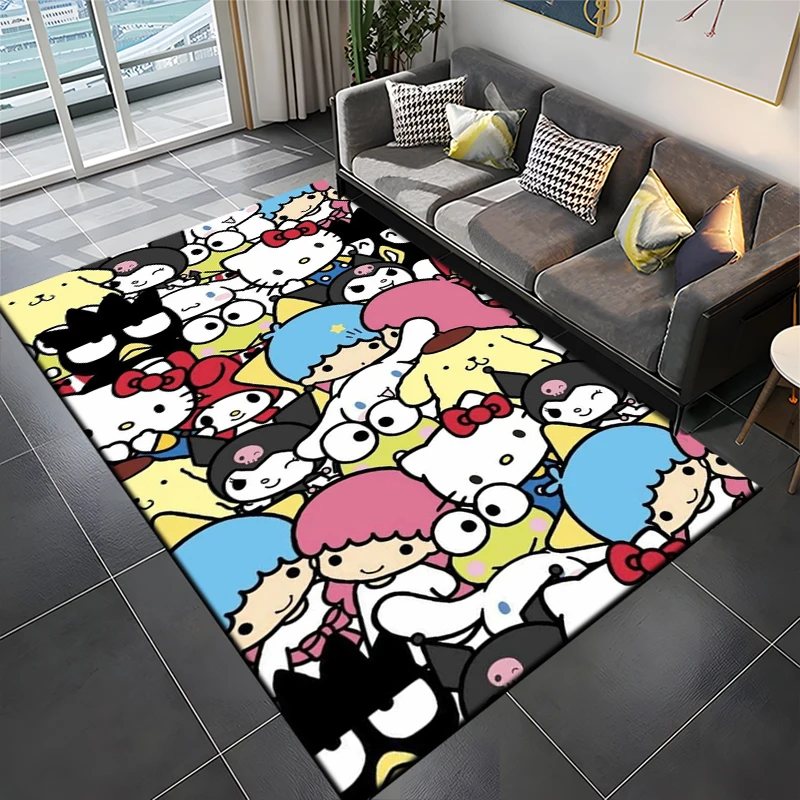 B　当時物　SANRIO サンリオ　ハローキティ　フロアマット　カーペット Sanrioハローキティカーペット、リビングルームの装飾、子供部屋