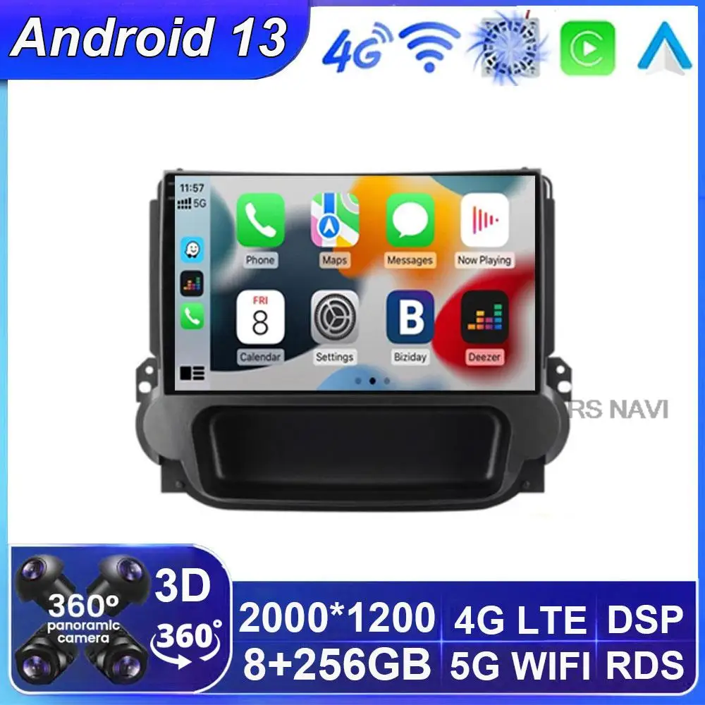 

Автомагнитола 2 Din на Android 13 для Chevrolet Malibu 2012-2015, мультимедийный стерео-радиоприемник с GPS-навигацией, DSP, Wi-Fi, 4G
