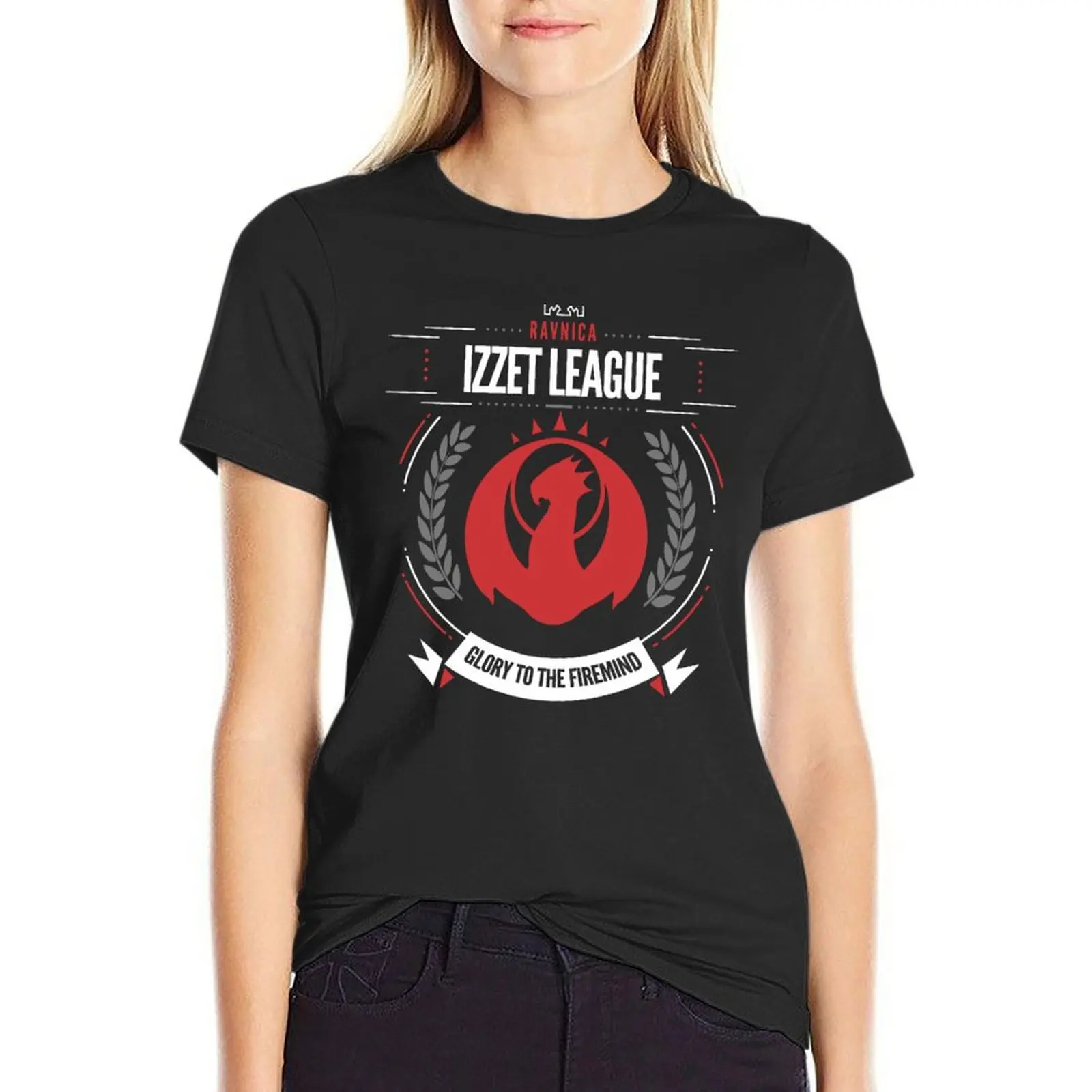 

Izzet League T-Shirt vintage clothes korean fashion animal print shirt for girls aesthetic clothes white t-shirts for Women