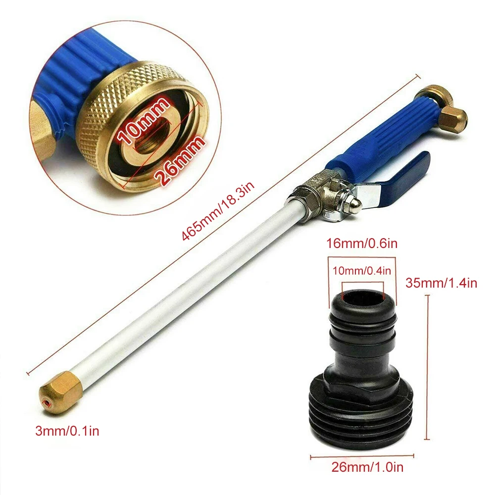 Aluminum Water Gun Spray Nozzle for Car Wash Garden Cleaning