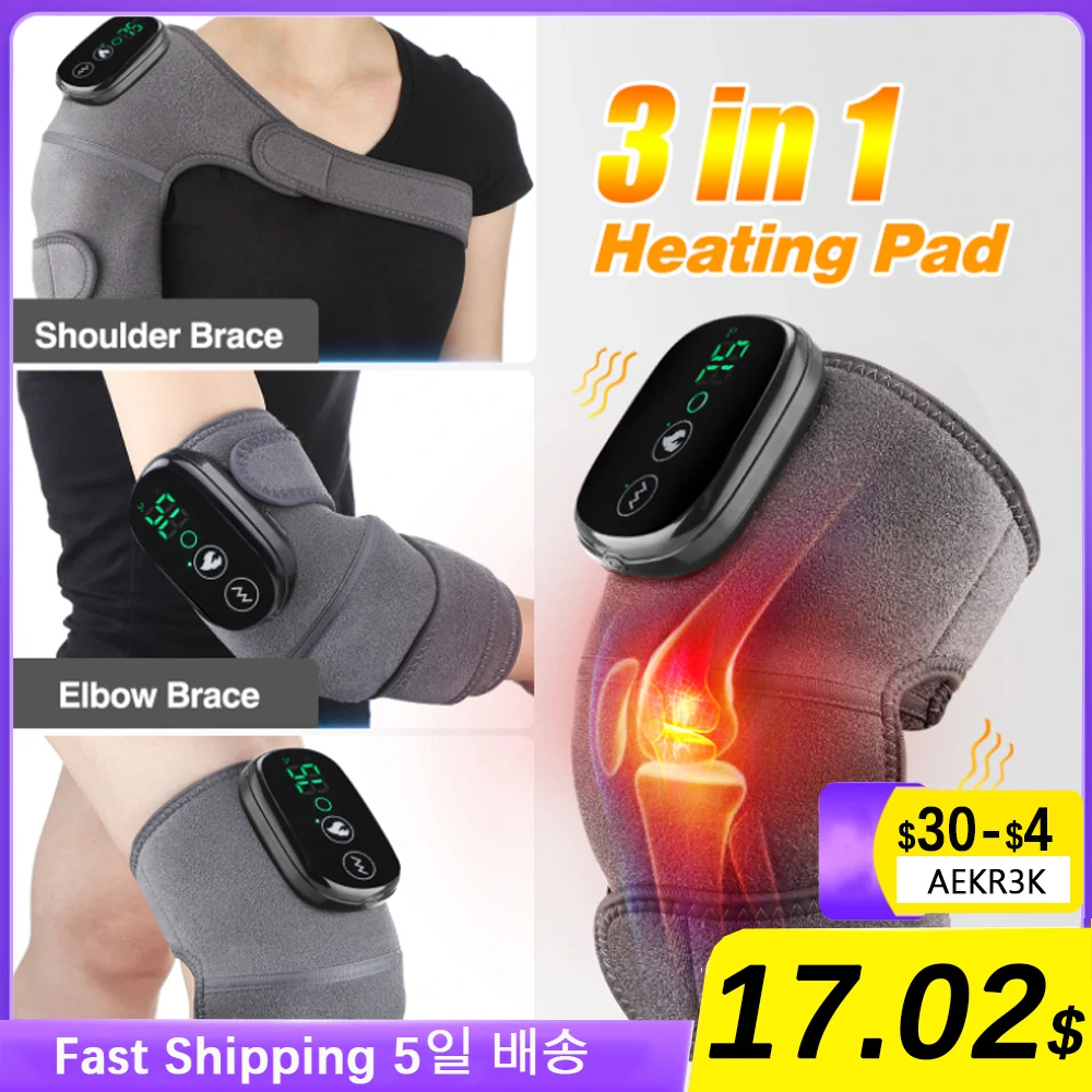 ElectricHeatingTherapyKneeElbowMassagerLegJointVibration