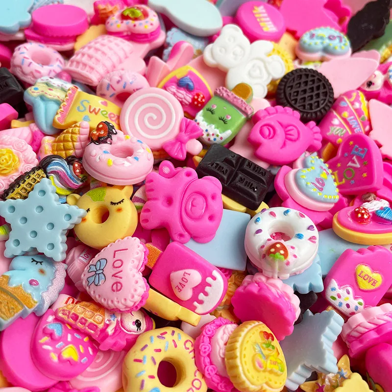20 stücke Zufällig Kawaii Zubehör Nette Bär Candy Lollipop Harz Für DIY Handgemachte Nail art Dekorationen Schmuck Machen Liefert – Detail 2
