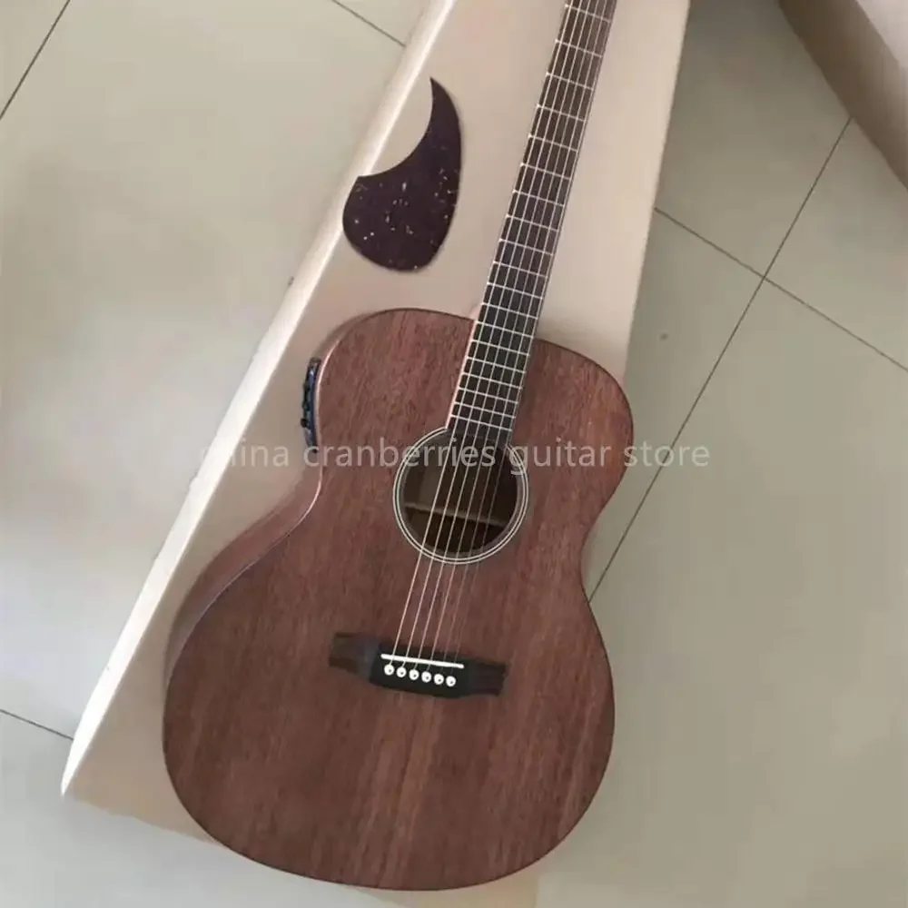 

Mahogany Wood Acoustic Guitar, OM Style, Classical M Model, Fisnman 301 Pickup, Bone Nut, Factory Custom, 39 inch, Free Shipping