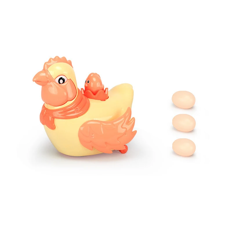 

Kids Electric Toys Cartoon Cute Gimbal Egg-laying Chicken Parrot Duck Walking Toys With Lighted Music Egg-laying Toys Kids Gifts