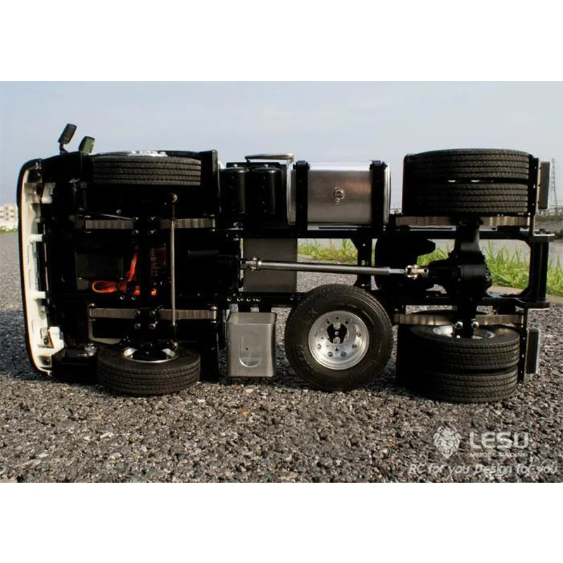 LESU 1/14 simulation model tractor head 4X2 tractor metal chassis modified RC Tamiya 3