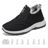 Warm Walking Shoes Lightweight Thermal Ankle Boots Non-slip Slip On Sneakers Winter Thick Fur Shoes for Travel Hiking 6
