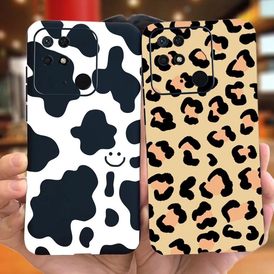 Lovely Pattern Candy Color Silicone Phone Case - Soft TPU Cover