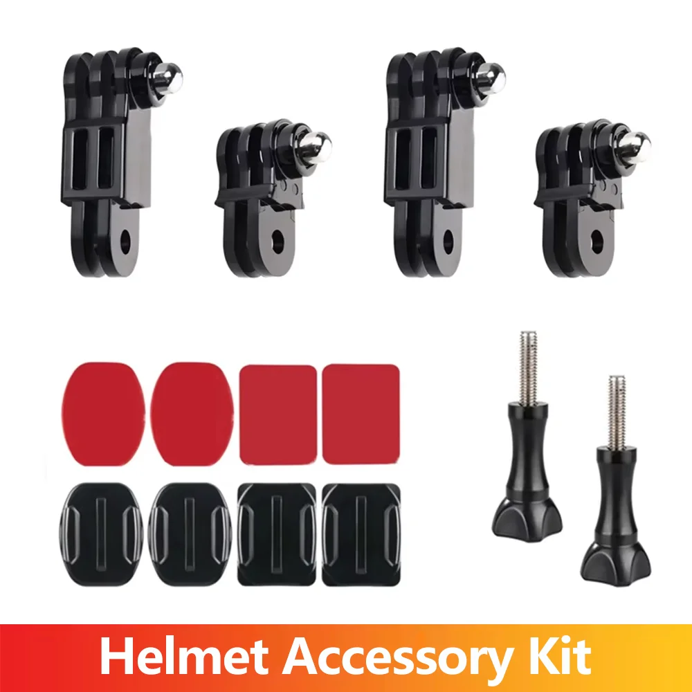 Kit Accessoires Casque GoPro Hero 13-3 Insta360 DJI SJCAM AKASO