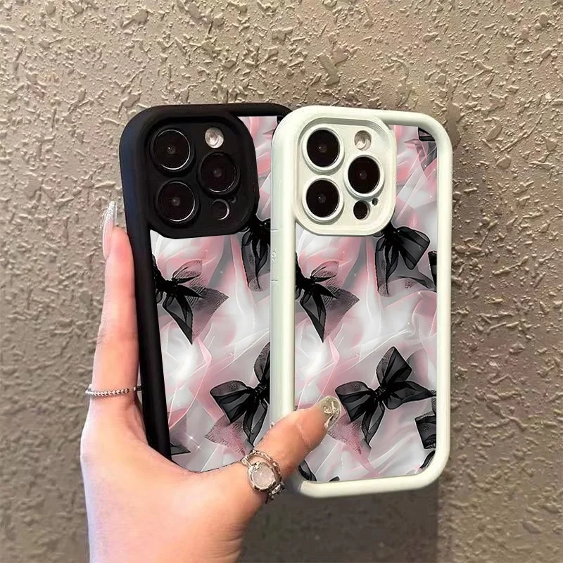 Cute Bow Tie Pink Phone Case - Stylish and Protective Casing