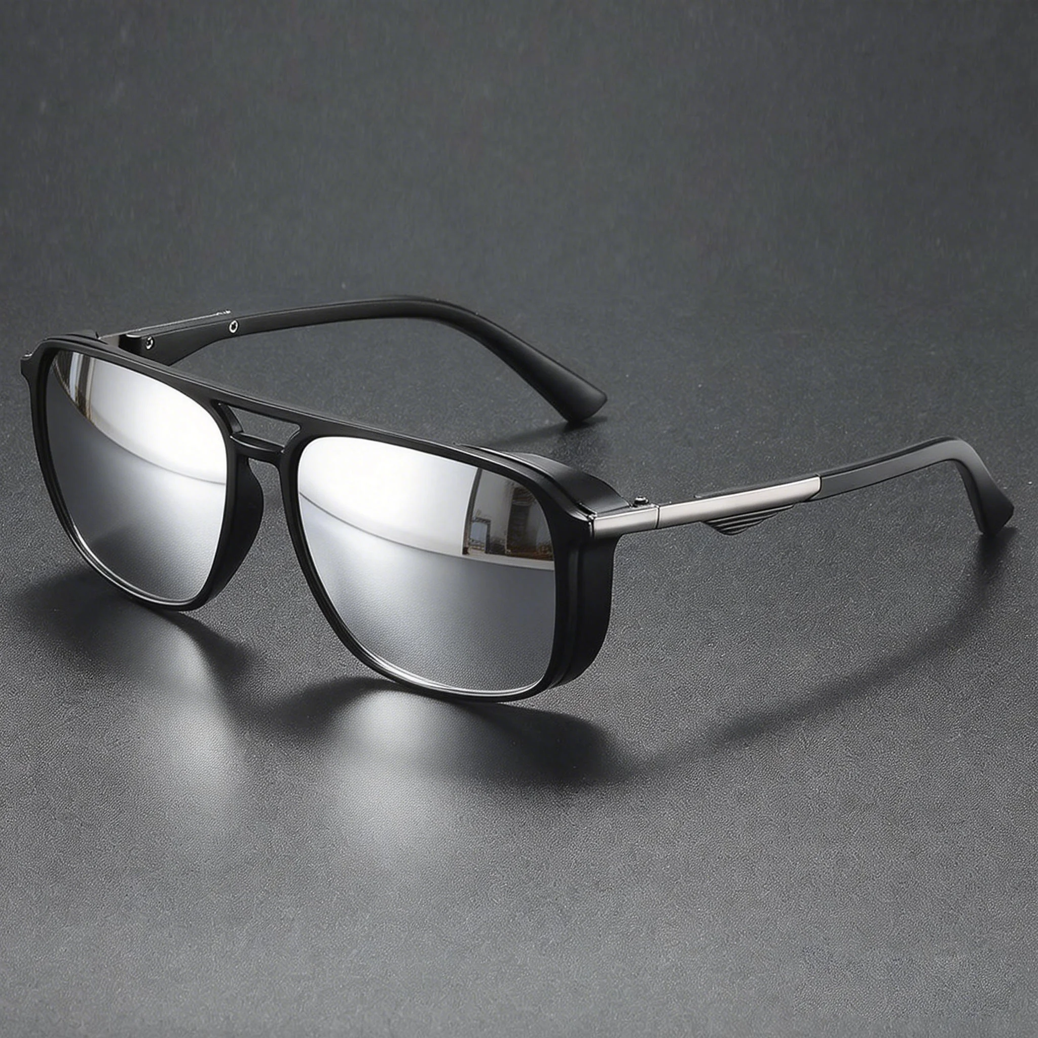Vintage Square Frame Goggles - Wind & Dust Protection, UV400 Unisex