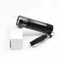 Light Torch Lamp Super Mini 9 LED Flashlight Ultraviolet Light Nail Dryer Nail Gel Mask Fast Drying Manicure Tool 1