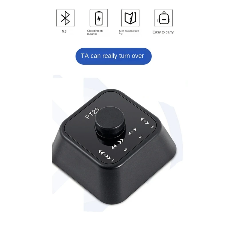 Wireless Page Turner Pedal Rechargeable Wireless Foot Switch For Tablet Smartphone Electronic Music Scores E-Books