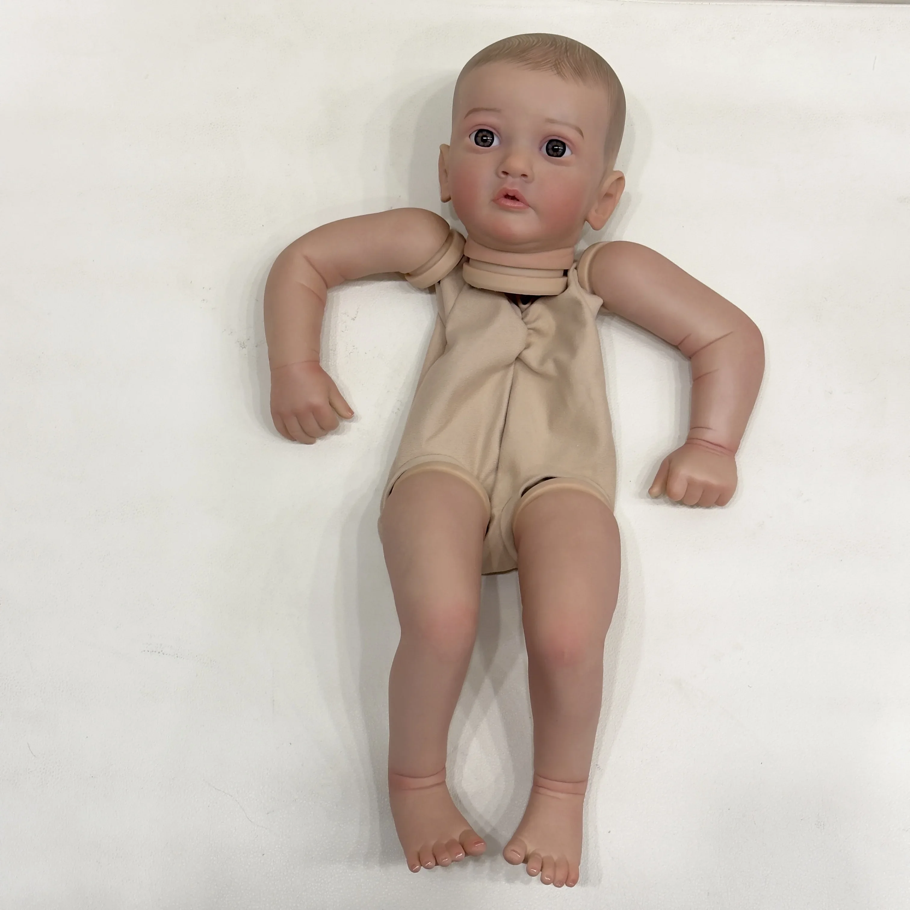 

Реалистичная кукла NPK Ayana Reborn, 24 дюйма, набор для куклы, необработанные части куклы с ручной росписью волос