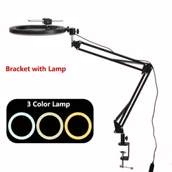 Enhanced Overhead Ring Light Tripod for Video and Cook Filming (With ring light)
