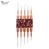 Leopard Print Nail Art Brushes Double Head Nail Art Liner Brush Striping Drawing Painting Nail Design Brushes Elongated Details 3