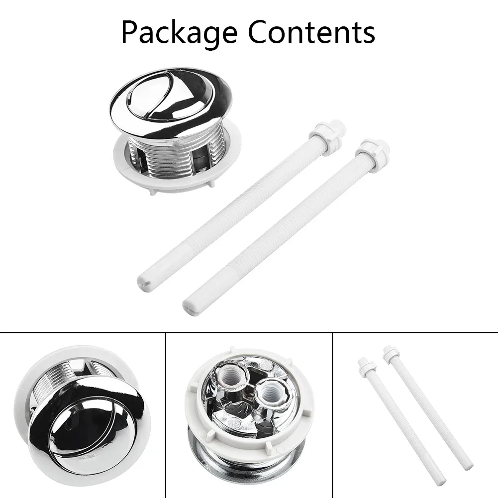 

Нажимная кнопка для унитаза, унитаз, резервуар для воды, двойной полумесяц, 38/48/58 мм, универсальный, слив, для дома, новинка, высокое качество