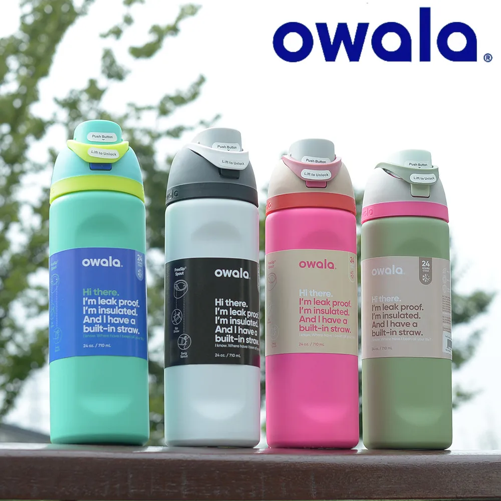 Owala Cup Vacuum Flasks Thermoses Water Bottle Drinkware Thermo Tumbler Stainless Steel Thermal Mug Original Cold Hot Coffee
