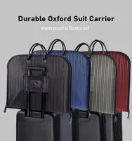 Fashion Striped Man Suit Carrier Garment Bag For Men's Suit Clothes Organizer Suit Bag Waterproof Travel Carry On Suit Holder 1