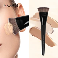 MAANGE Single Flat Round Tube Flat Head Foundation Brush With Box Powder Blush Concealer Makeup Brush Skin-friendly Makeup Tool 3