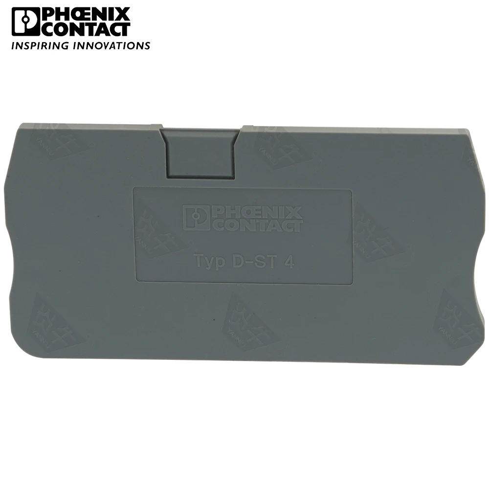 

Phoenix Contact PLUG-IN Din Rail Screwless Terminal Blocks D-ST 4 3030420 Accessories End Cover For ST 4 Width2.2mm Height55.9mm