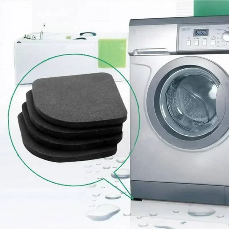 4pcs Anti-Vibration Pad Set Shock Proof Non-Slip Feet Mat Washing Machine And Refrigerator Home Appliance Stabilizer Foot Stand