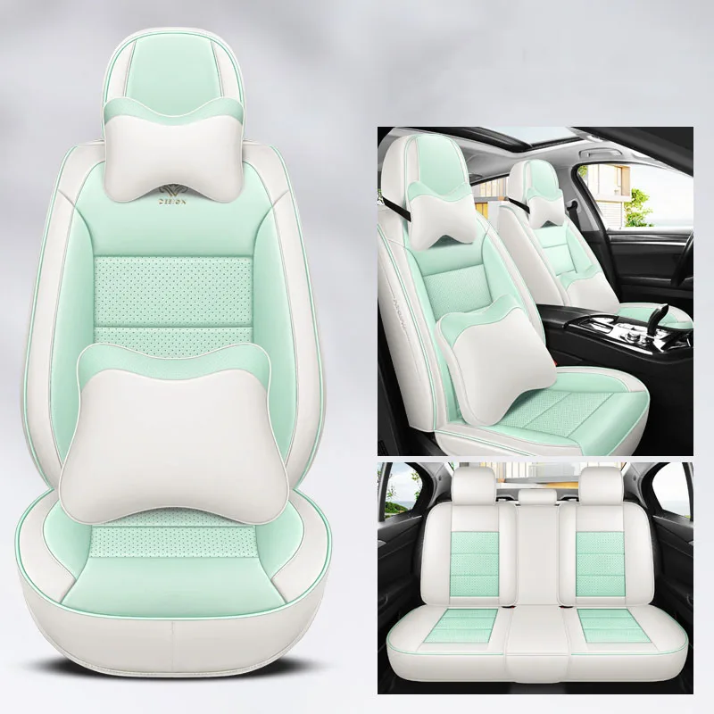 Juste de siège de voiture universelle en cuir, ensemble complet pour  Hyundai i40, Honda Fit, Suzuki, Ignis, Kia Sportage, accessoires auto,  intérieur, femmes - AliExpress