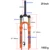 bolany Mountain Bike Fork 29 inch bike suspension MTB Air Suspension fork shock absorbing fork MTB fork Downhill suspension fork 17